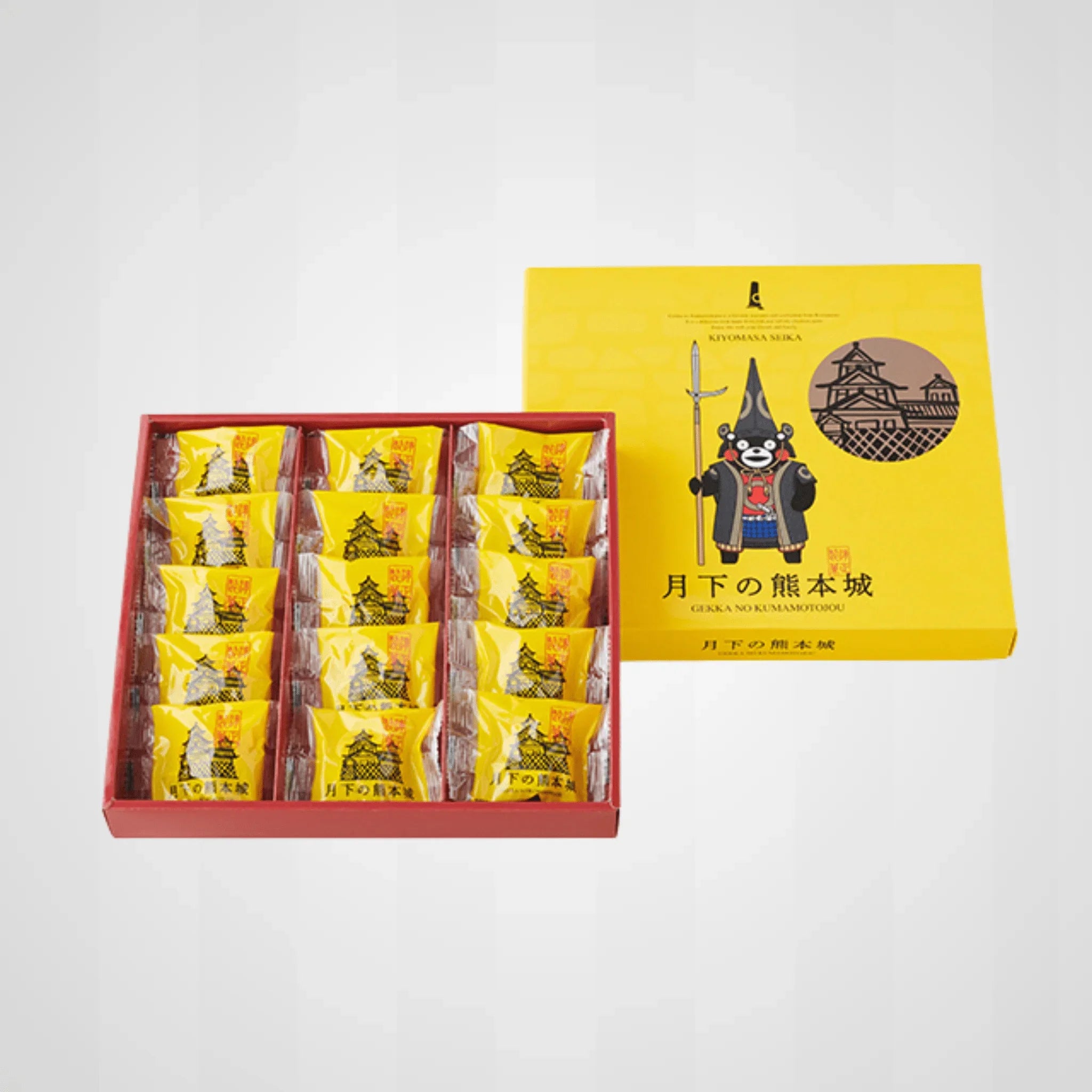 月下の熊本城 くまモンバージョン 15個入 - 清正ストア