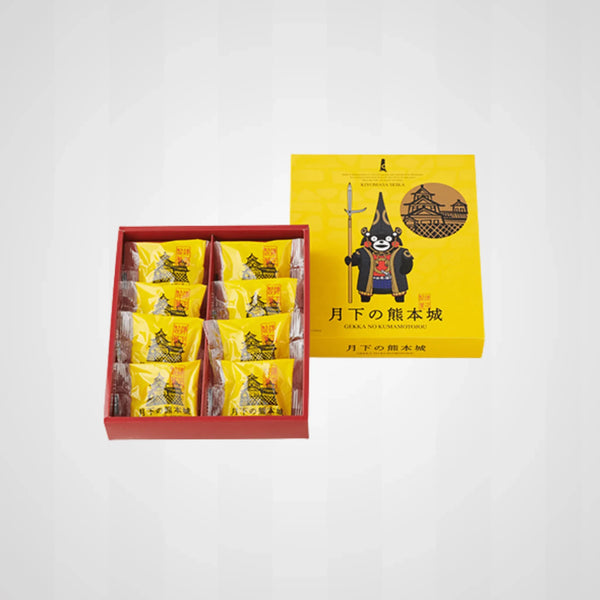 月下の熊本城 くまモンバージョン８個入